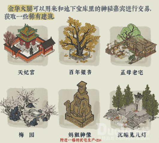 江南百景图探秘桃花村活动雕像介绍