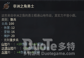 十字军之王3非洲之角勇士一览