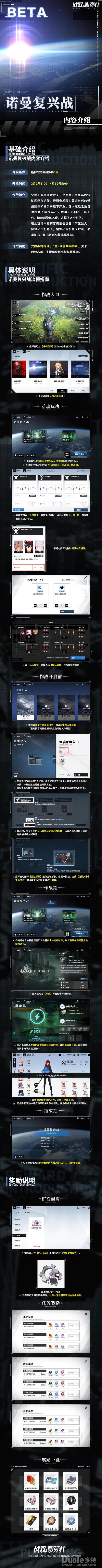 战双帕弥什新活动诺曼复兴战介绍