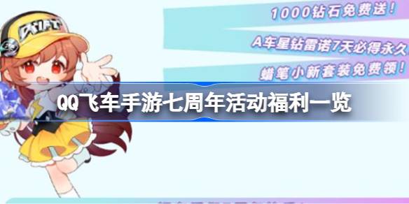 QQ飞车手游七周年活动有哪些福利 QQ飞车手游七周年活动福利一览
