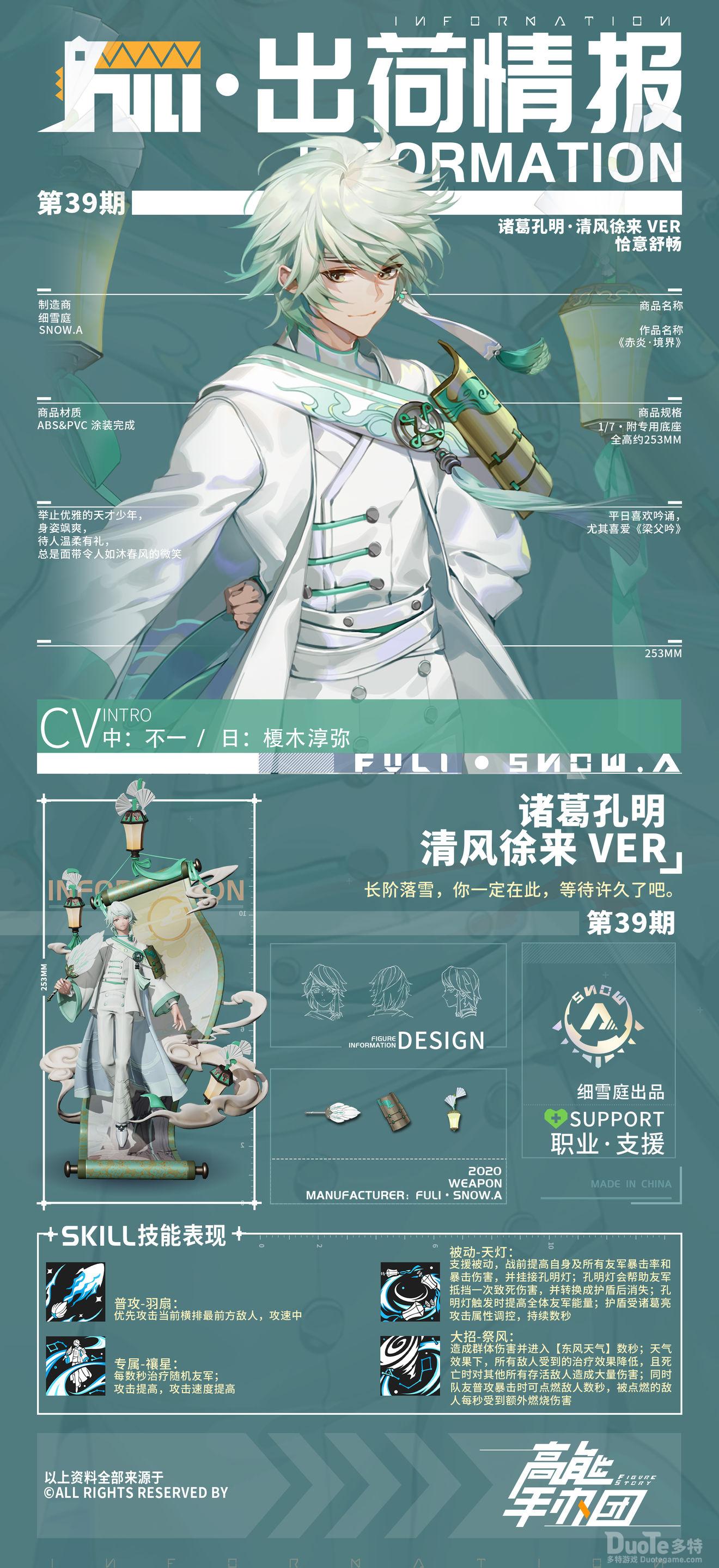 高能手办团新角色诸葛孔明介绍