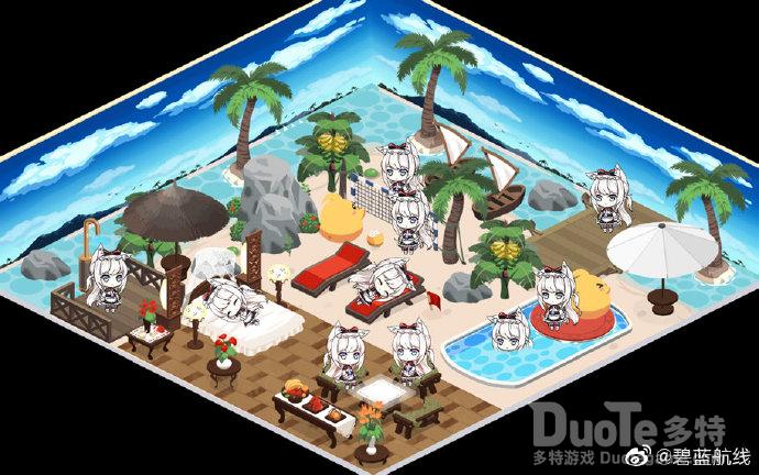 碧蓝航线全新联动家具女神假期介绍