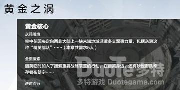 战双帕弥什黄金之涡第四章通关攻略