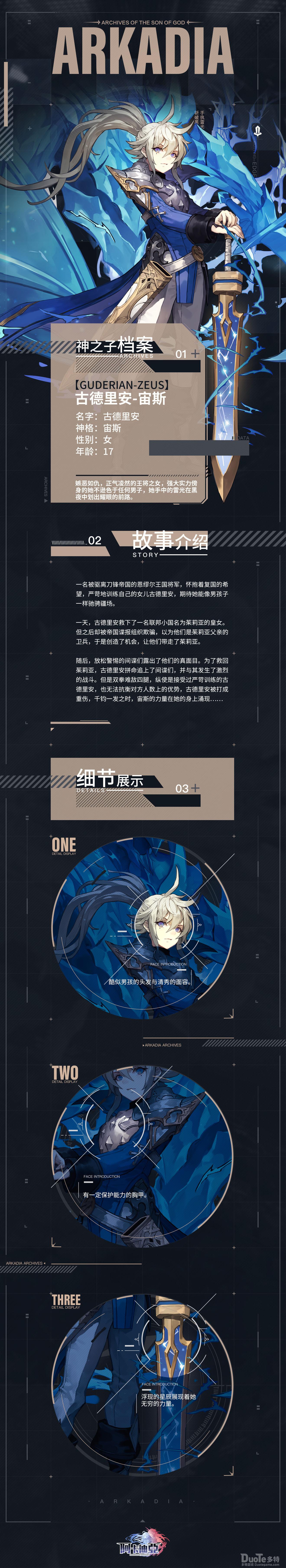 阿卡迪亚新角色宙斯古德里安介绍