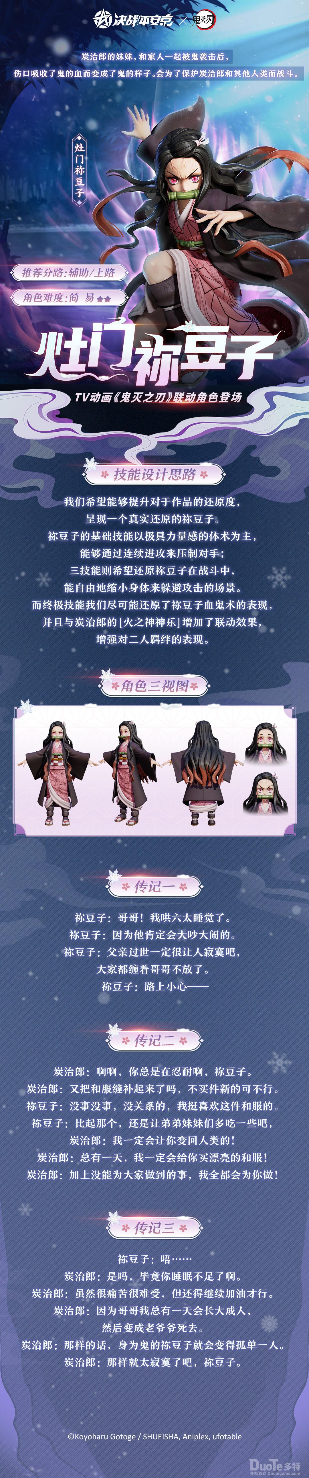 决战平安京联动角色灶门祢豆子介绍