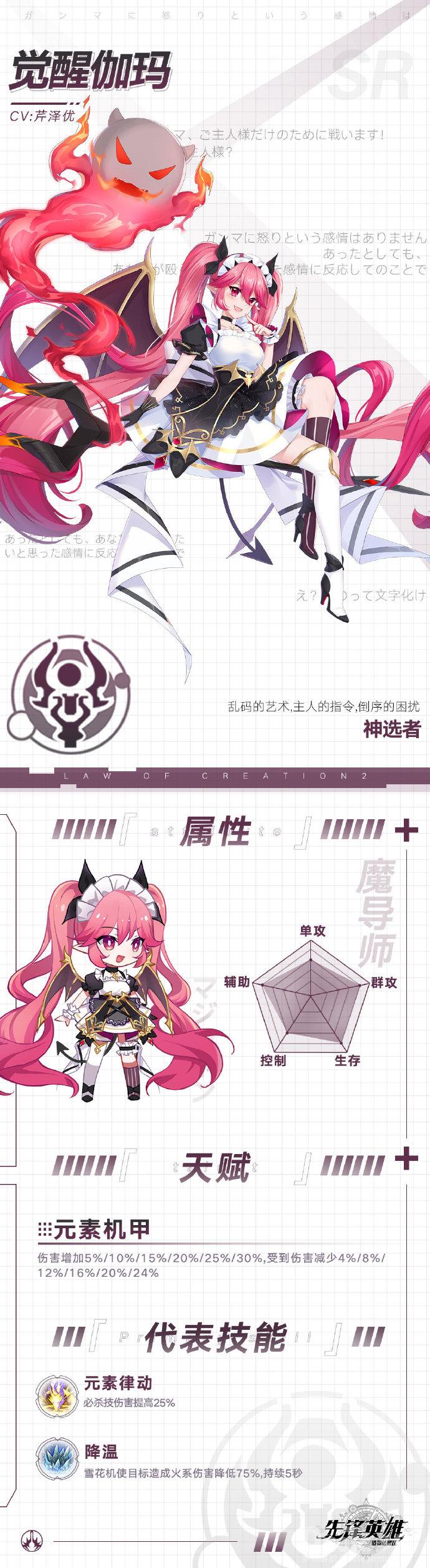 造物法则2新角色觉醒伽玛介绍