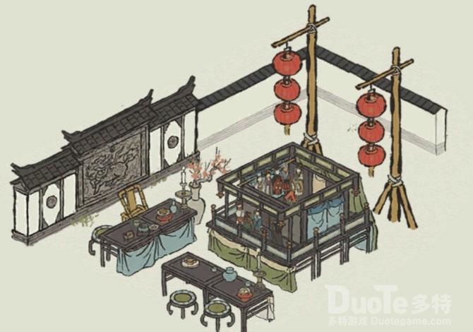 江南百景图建筑画轴获取方法