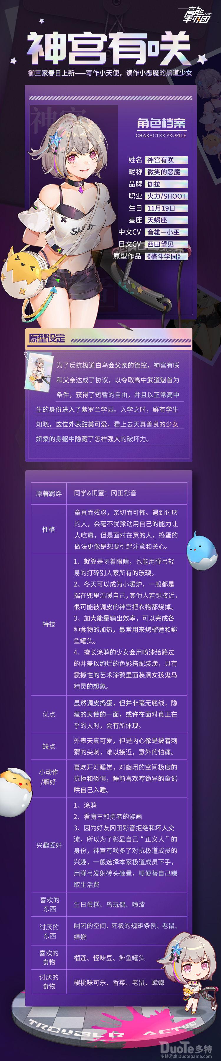 高能手办团新角色神宫有咲介绍