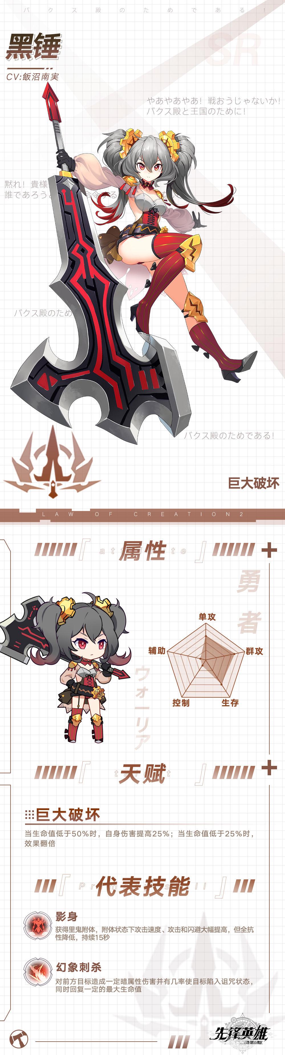 造物法则2新角色黑锤介绍