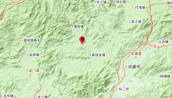 广东东源县发生3.7级地震