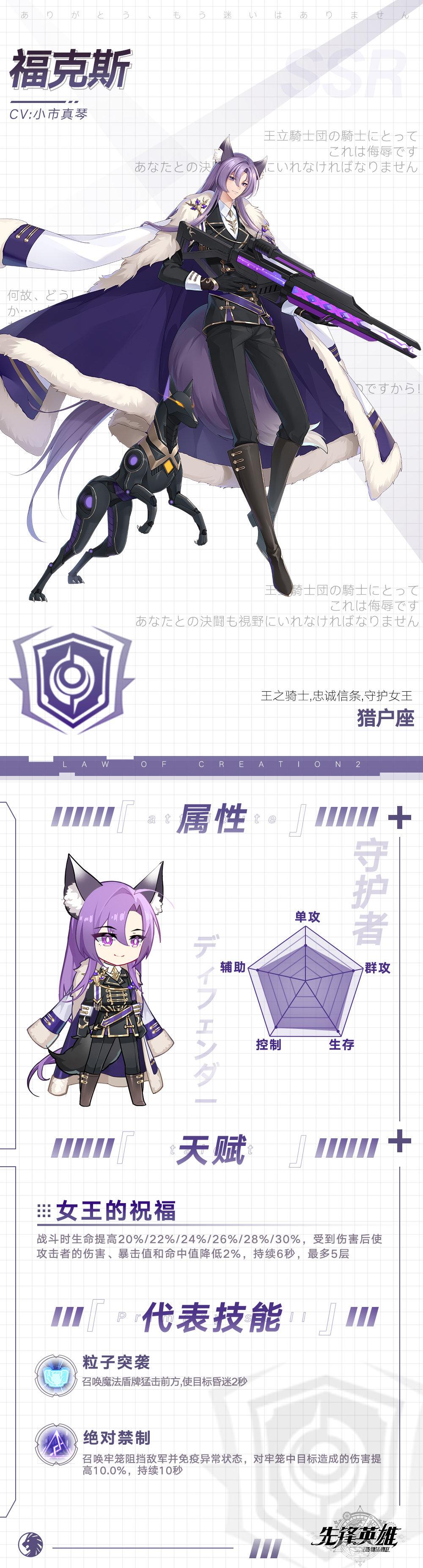 造物法则2新角色福克斯介绍