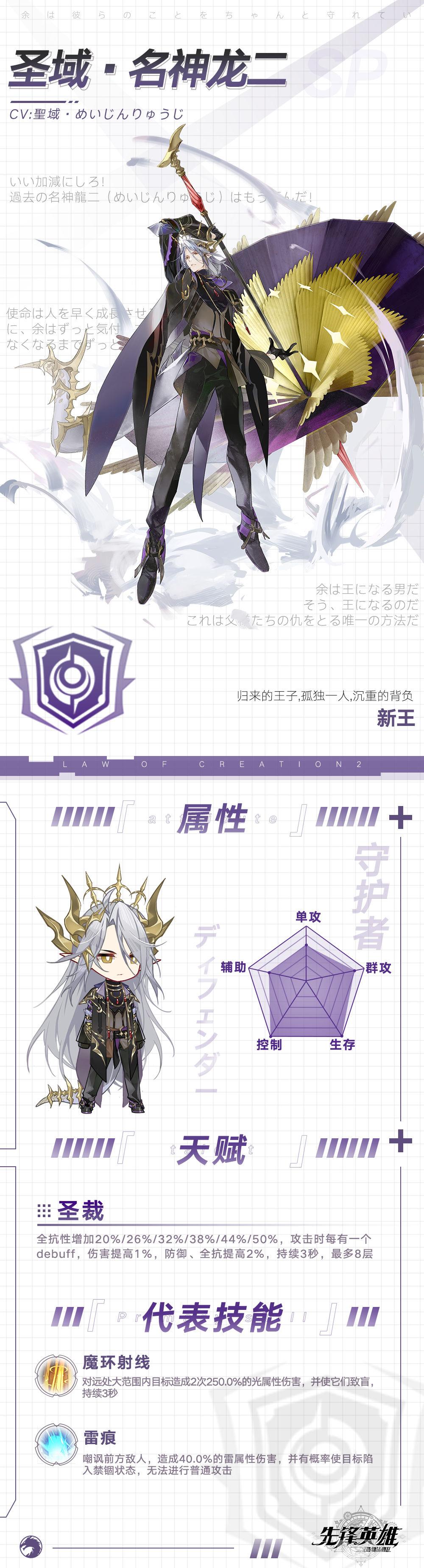 造物法则2新角色圣域名神龙二介绍
