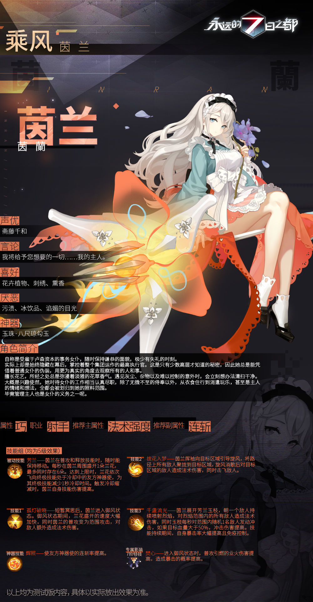 永远的七日之都新角色茵兰怎么获得 新角色茵兰获得方法介绍