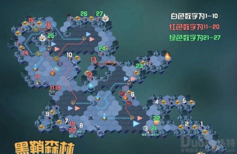 剑与远征黑鞘森林怎么走 剑与远征黑鞘森林路线图