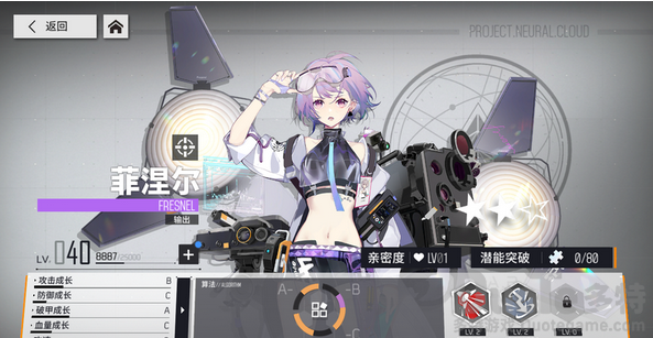 少前云图计划菲涅尔如何培养 少前云图计划菲涅尔培养建议