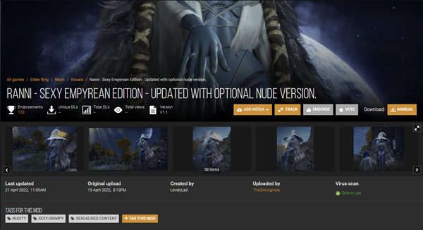 《艾尔登法环》菈妮性感比基尼Mod 还有清凉版供选择！