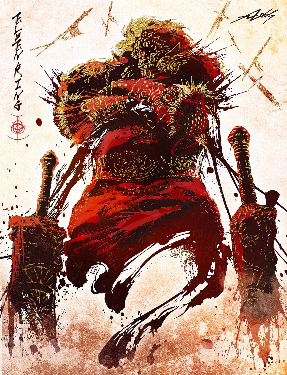艾尔登法环墨绘作品分享 艾尔登法环墨绘作品一览