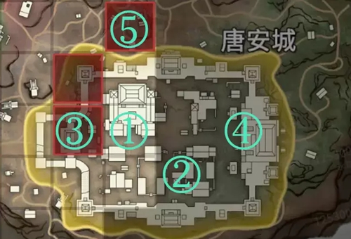 永劫无间唐安城金绿堆点位图解-永劫无间唐安城金绿堆在哪
