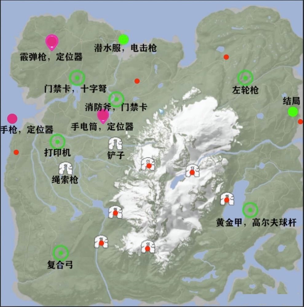 森林之子全地图一览-森林之子重要点位标注地图-多特游戏