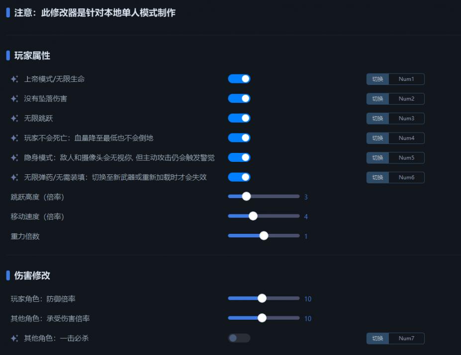 法外枭雄：滚石城十四项修改器[v1.0.9.4|steam|一修大师]