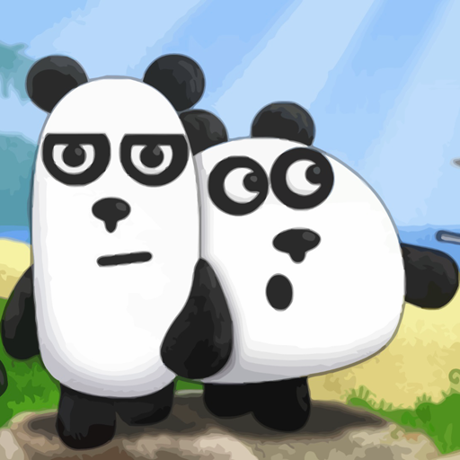 三熊猫虚张声势的冒险逃生