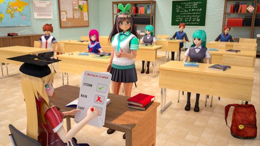 日本动漫School Girl Love Life 3D