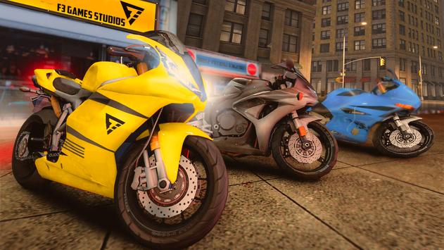摩托交通自行车比赛游戏3D