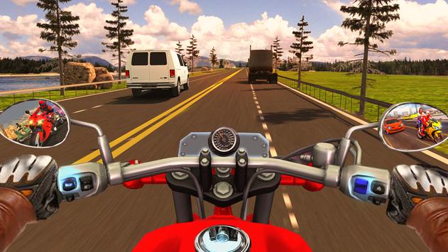 摩托交通自行车比赛游戏3D
