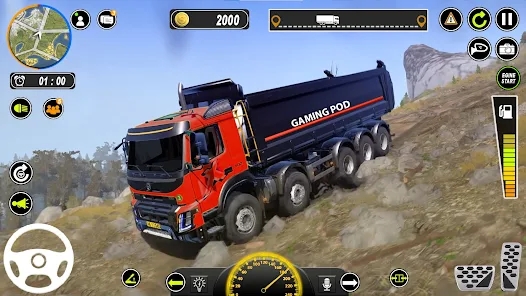 泥卡车游戏货物模拟器
