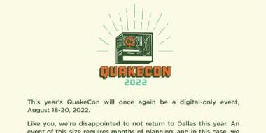 贝塞斯达宣布QuakeCon 2022活动改为线上