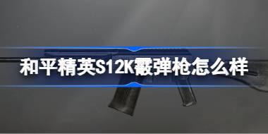 和平精英S12K霰弹枪怎么样 和平精英S12K霰弹枪数据介绍