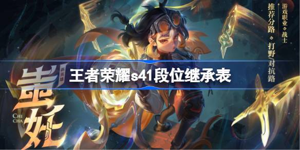 王者荣耀s41赛季段位继承表 王者荣耀s41段位继承规则是什么