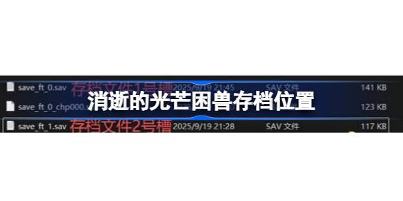 消逝的光芒困兽存档位置在哪 消逝的光芒困兽存档位置及替换方法
