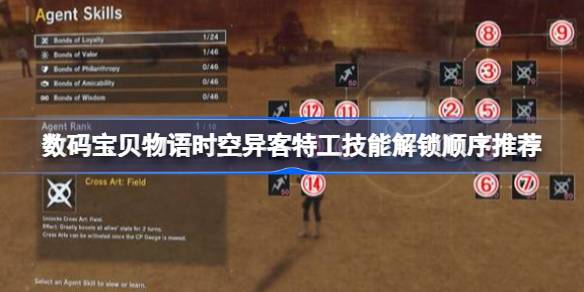 数码宝贝物语时空异客忠诚羁绊技能怎么解锁 数码宝贝物语时空异客特工技能解锁顺序推荐