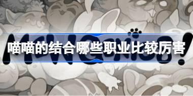 喵喵的结合哪些职业比较厉害 喵喵的结合职业强度排名