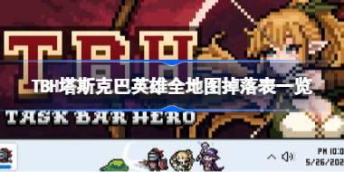TBH塔斯克巴英雄掉落什么 TBH塔斯克巴英雄全地图掉落表一览